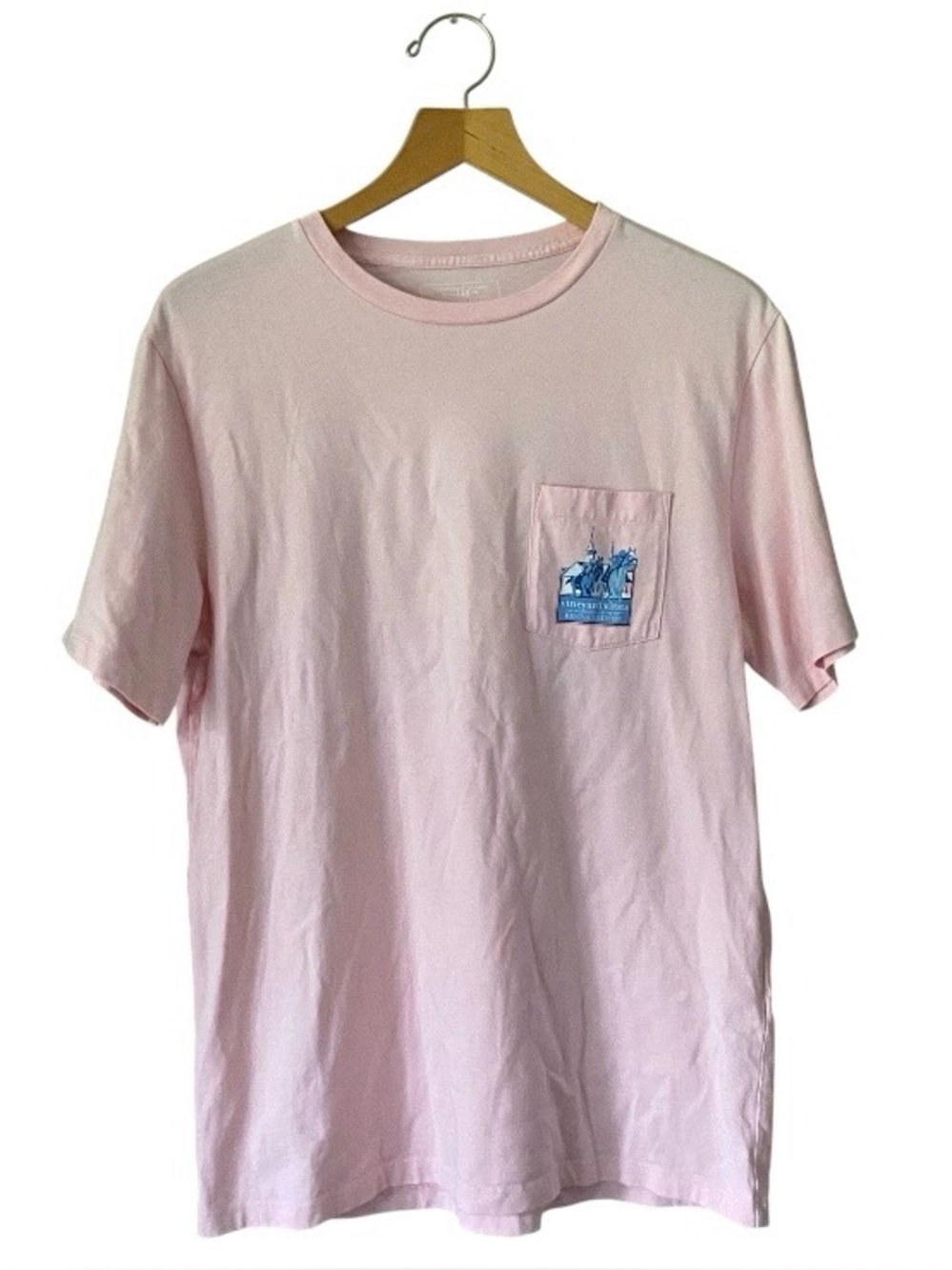Vineyard Vines Womens 145th Kentucky Derby Light Pink 100% Cotton T-Shirt Size M